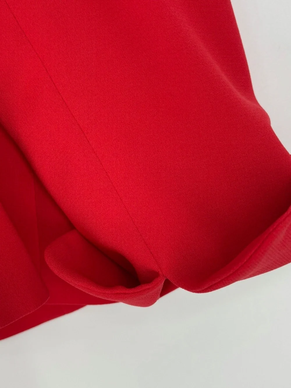 Kasper Womens PETITE 10P Blazer Jacket Tomato Red Big Black Buttons 3/4 Sleeves